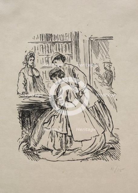 Much Ado about Nothing, 1866. Creator: George Louis Palmella Busson Du Maurier (British, 1834-1896).