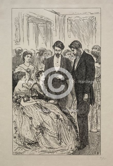 Much Ado about Nothing, 1866. Creator: George Louis Palmella Busson Du Maurier (British, 1834-1896).