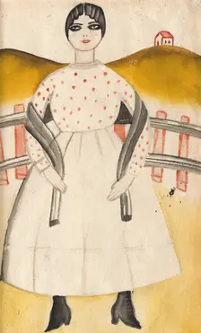 Muchacha Pueblerina (Country Girl), 1925. Creator: Kahlo, Frida (1907-1954)