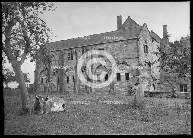 Muchelney Abbey, Abbot's House, Muchelney, South Somerset, Somerset, 1939. Creator: Marjory L Wight.
