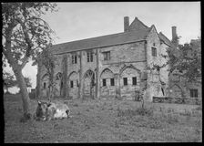Muchelney Abbey, Abbot's House, Muchelney, South Somerset, Somerset, 1939. Creator: Marjory L Wight