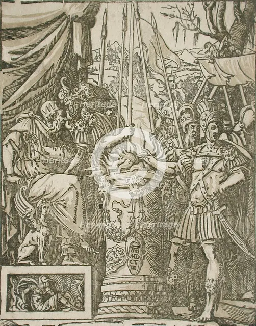 Mucius Scaevola, 1608. Creator: Andrea Andreani.