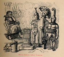 Mucius Scaevola before Porsenna 1852. Artist: John Leech