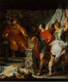 Mucius Scaevola before Porsenna, c. 1618