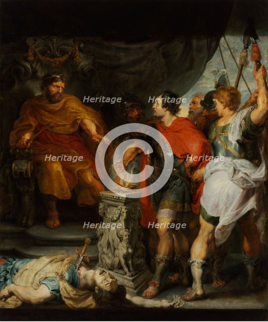 Mucius Scaevola before Porsenna, c. 1618.