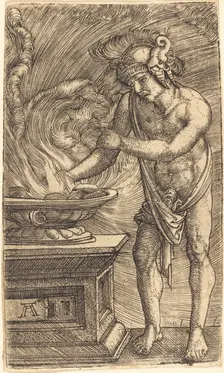 Mucius Scaevola, c. 1520/1530. Creator: Albrecht Altdorfer