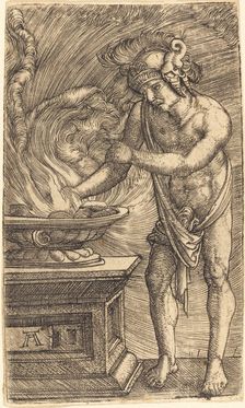 Mucius Scaevola, c. 1520/1530. Creator: Albrecht Altdorfer