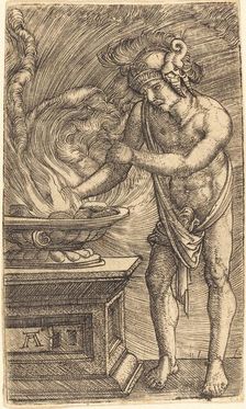Mucius Scaevola, c. 1520/1530. Creator: Albrecht Altdorfer