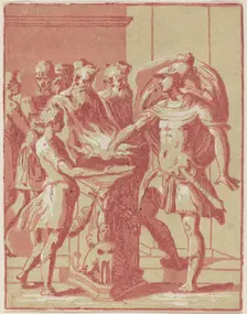 Mucius Scaevola. Creator: Anton Maria Zanetti
