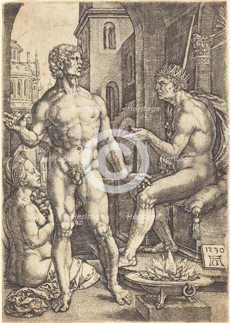 Mucius Scaevola. Creator: Heinrich Aldegrever.