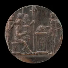 Mucius Scaevola, late 15th - early 16th century. Creator: Pseudo Melioli