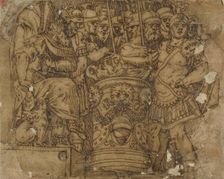 Mucius Scaevola Putting His Hand in the Flame before Porsenna, n.d. Creator: Unknown
