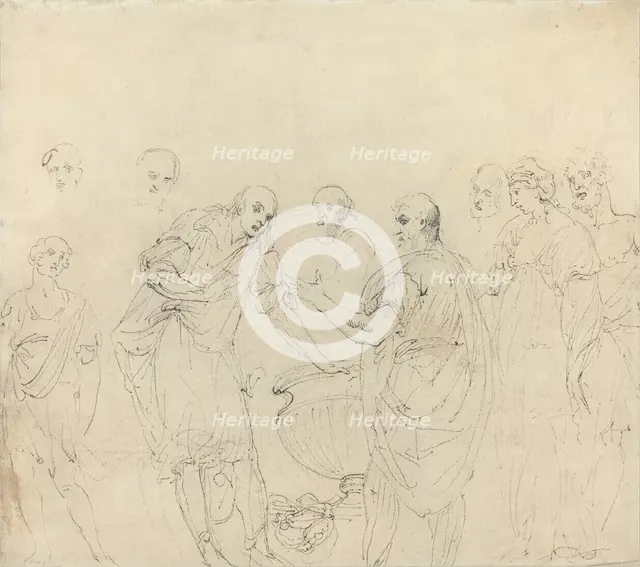Mucius Scaevola [recto]. Creator: John Hamilton Mortimer.