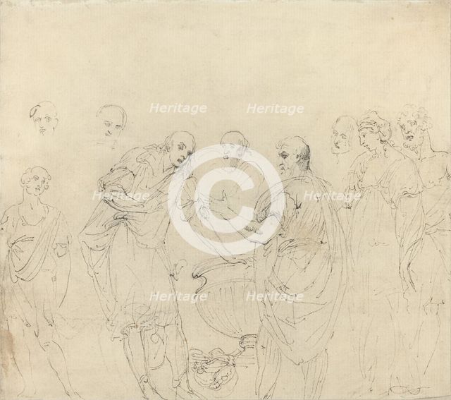 Mucius Scaevola [recto]. Creator: John Hamilton Mortimer.