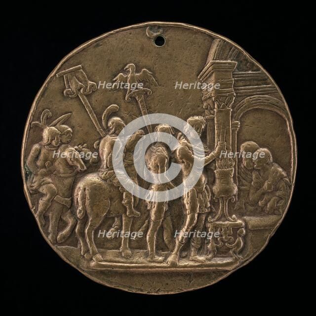 Mucius Scaevola, second half 15th century. Creator: Master IO.FF..