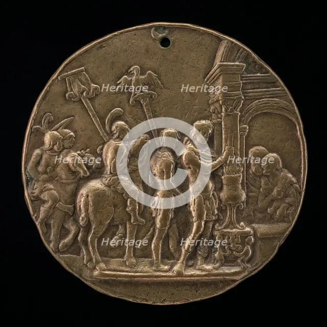 Mucius Scaevola, second half 15th century. Creator: Master IO.FF..