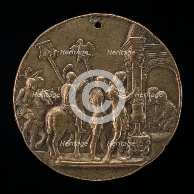 Mucius Scaevola, second half 15th century. Creator: Master IO.FF..