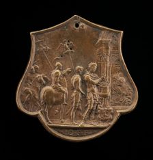 Mucius Scaevola, second half 15th century. Creator: Master IO.FF.