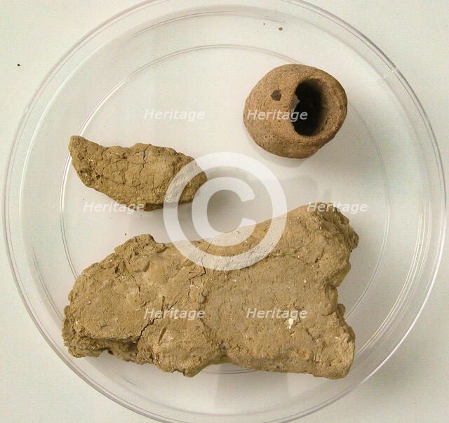 Mud Fragments, Coptic, 4th-7th century. Creator: Unknown.