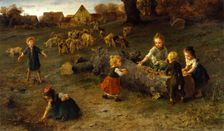 Mud Pies, 1873. Creator: Ludwig Knaus
