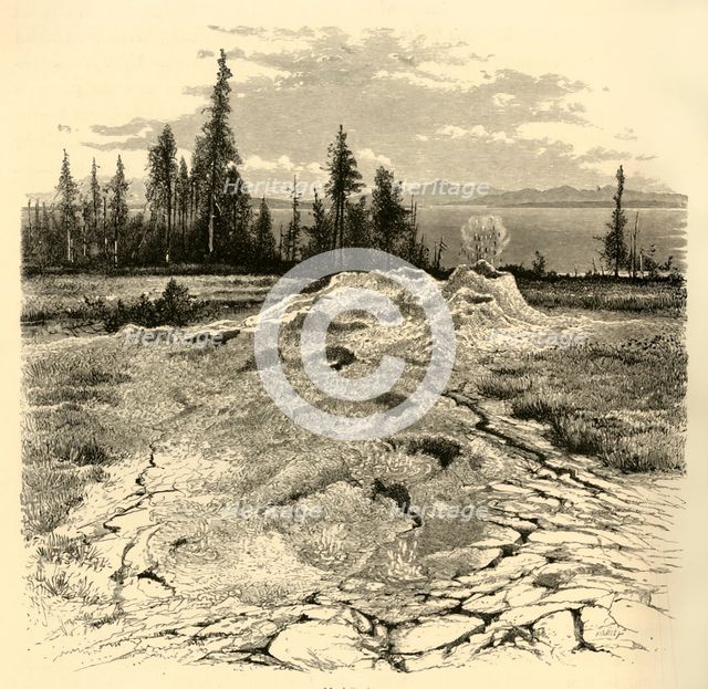 'Mud-Springs', 1872.  Creator: John J. Harley.