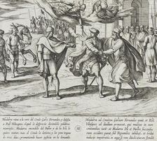 Mudarra Challenges Ruy Velazquez; a Three-Day Truce is Arranged, 1612. Creator: Antonio Tempesta