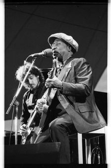 Muddy Waters, American blues musician, Capital Jazz, 1979. Artists: Brian O'Connor, Unknown