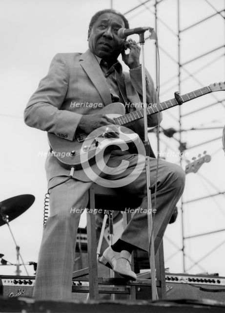 Muddy Waters, Capital Radio Jazz Festival, London, 1979. Creator: Brian Foskett.