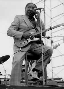 Muddy Waters, Capital Radio Jazz Festival, London, 1979. Creator: Brian Foskett