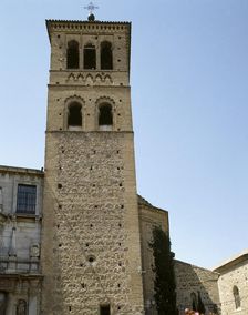 Mudejar tower, Church of San Roman, Toledo, Spain, 1998. Creator: LTL