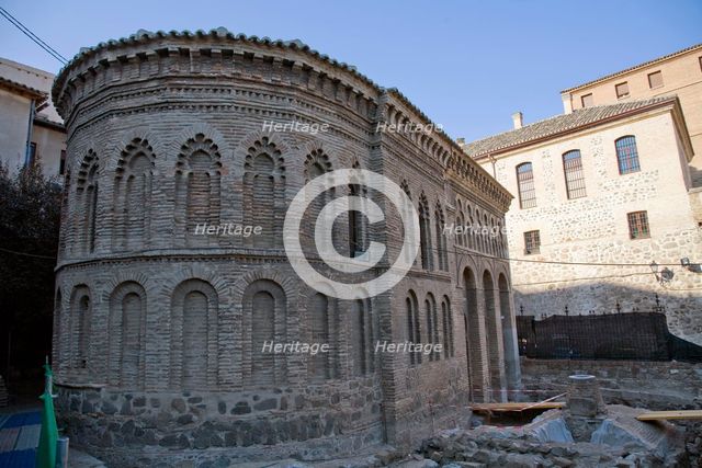 Mudejar apse added to the Mosque of Christ of the Light, Toledo, Spain, 2007.  Creator: Samuel Magal.