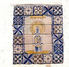 Muel tiles representing the Virgin of Pilar