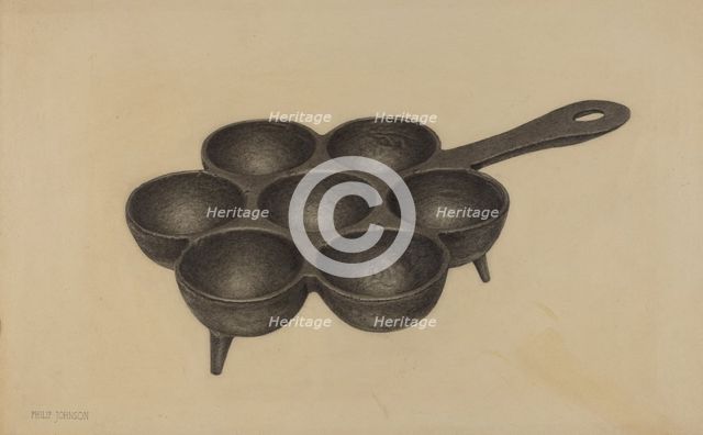 Muffin Pan, c. 1938. Creator: Philip Johnson.