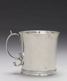 Mug, 1680-1710. Creator: John Coney (American, 1656-1722)