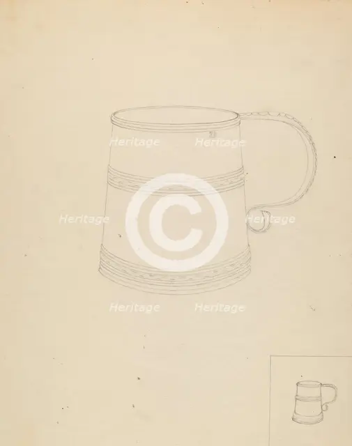 Mug, 1935/1942. Creator: Charlotte Winter.