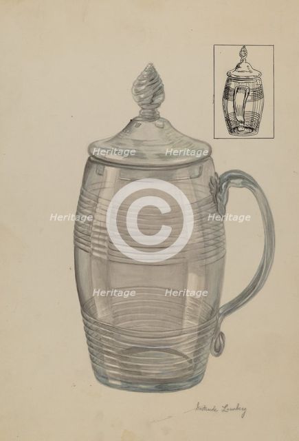Mug, 1935/1942. Creator: Gertrude Lemberg.