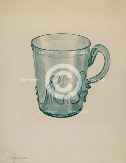 Mug, 1935/1942. Creator: Giacinto Capelli.