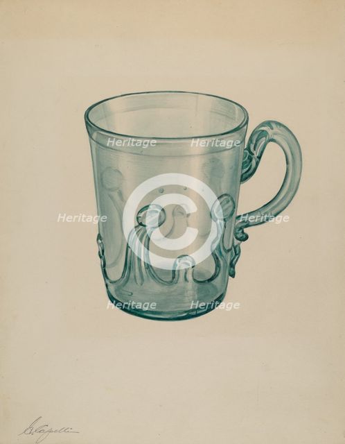 Mug, 1935/1942. Creator: Giacinto Capelli.