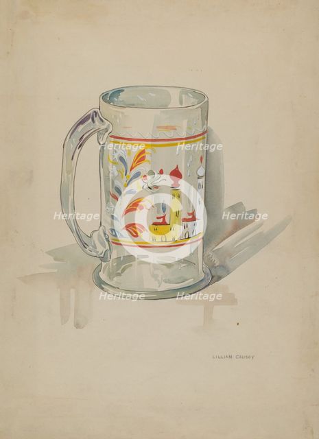 Mug, 1935/1942. Creator: Lillian Causey.