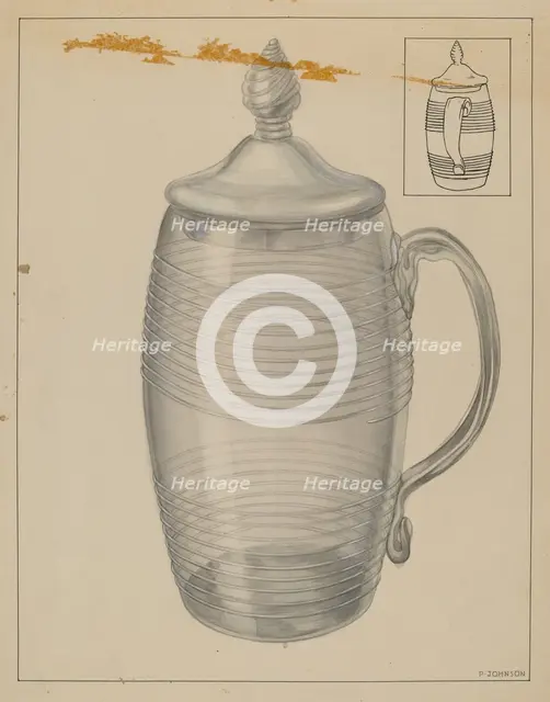 Mug, 1935/1942. Creator: Philip Johnson.