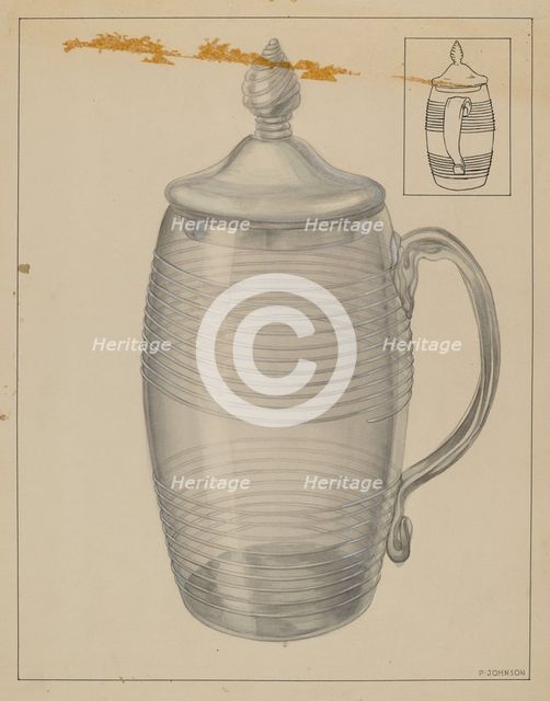 Mug, 1935/1942. Creator: Philip Johnson.