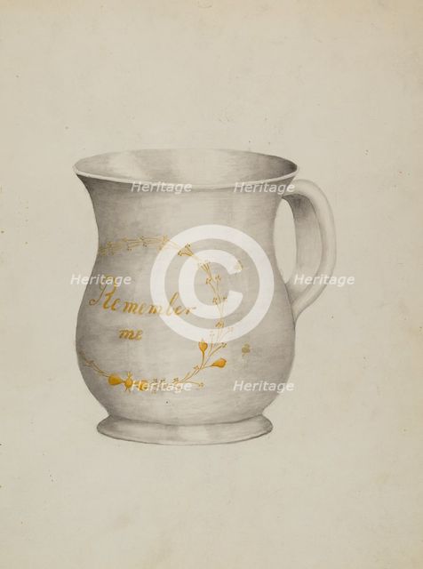 Mug, 1935/1942. Creator: Unknown.