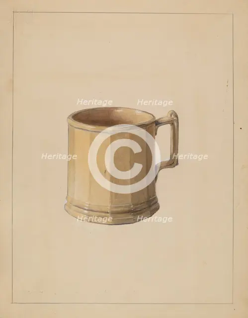 Mug, 1936. Creator: Mina Lowry.