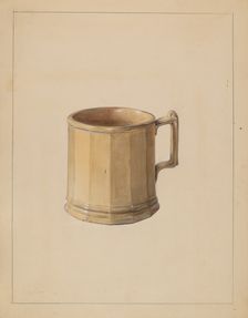 Mug, 1936. Creator: Mina Lowry