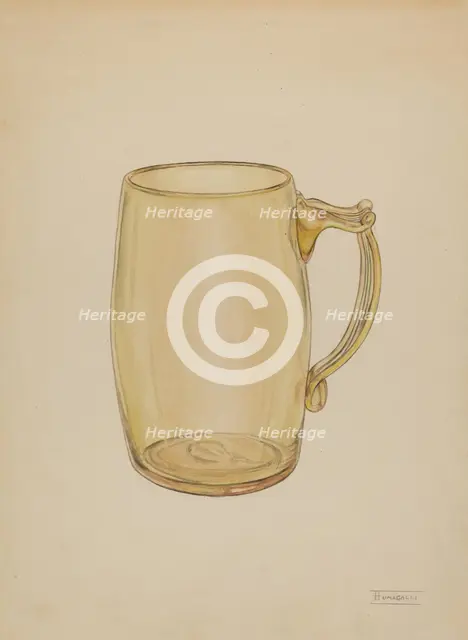 Mug, c. 1940. Creator: Frank Fumagalli.