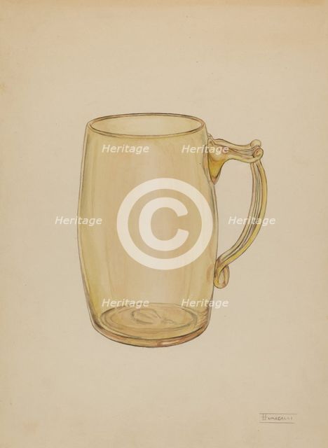 Mug, c. 1940. Creator: Frank Fumagalli.