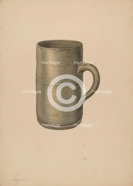 Mug, c. 1940. Creator: Giacinto Capelli.