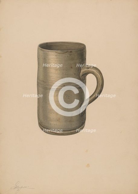 Mug, c. 1940. Creator: Giacinto Capelli.
