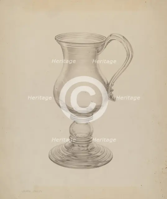 Mug, c. 1940. Creator: John Dana.