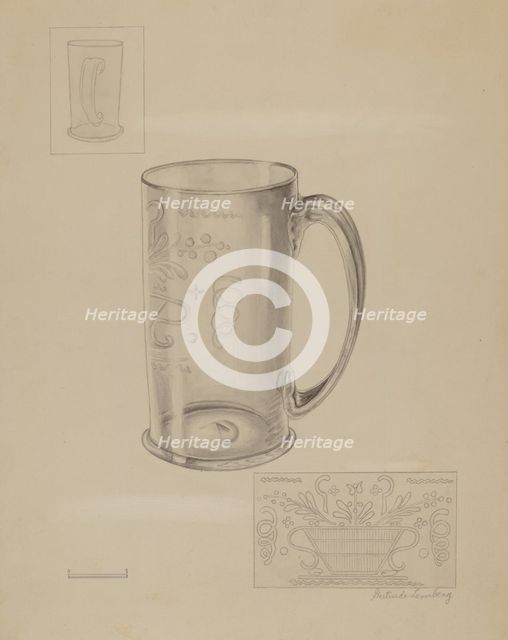 Mug, c. 1936. Creator: Gertrude Lemberg.